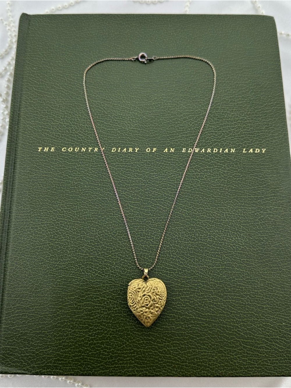 Vintage Gold “Love Forever” Heart Locket Necklace
